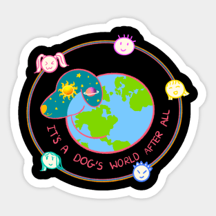 Dog Owner's World Sticker